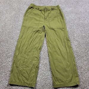 Orvis Pants Womens 4 Green Cropped Outdoor Hiking Olive
